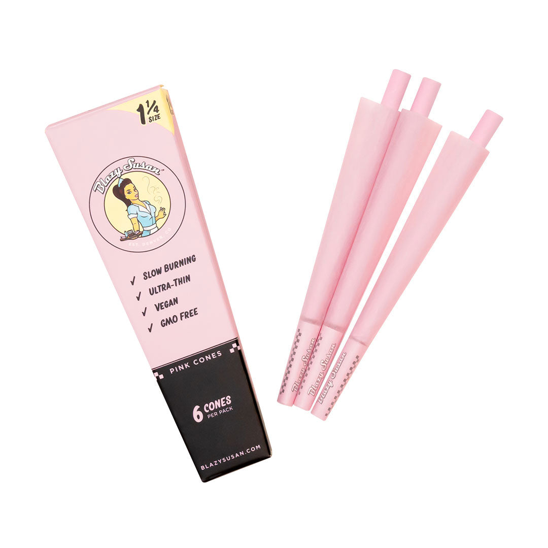 Blazy Susan 1 1/4 Pink Cones
