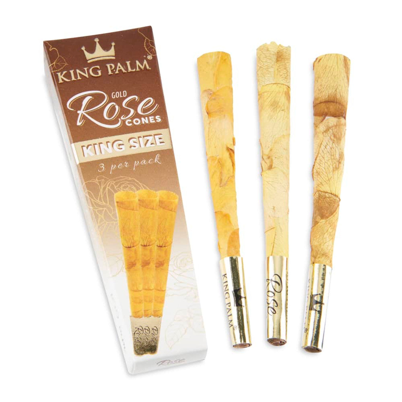 King Palm Gold Rose King Size Cones