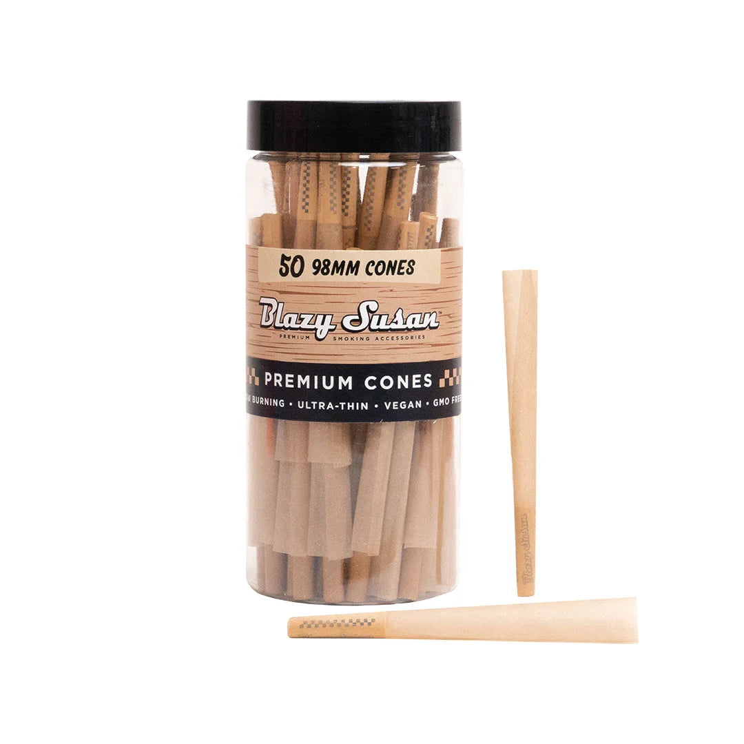 Blazy Susan 99mm Unbleached 50ct Cones