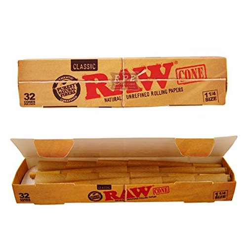 Raw Organic 1 1/4 32 Pk Cones