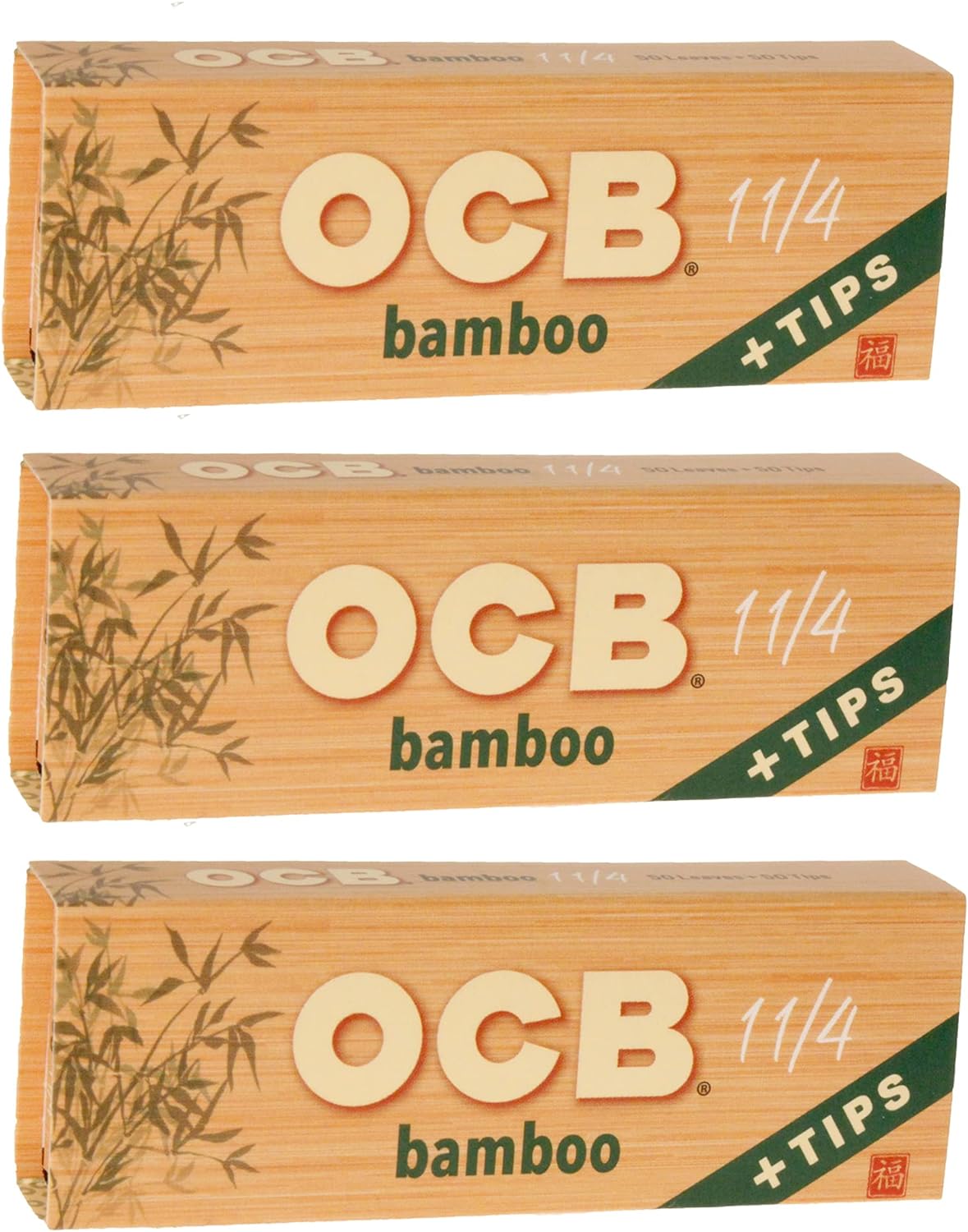 OCB Bamboo RP 1 1/4 W tips Paper