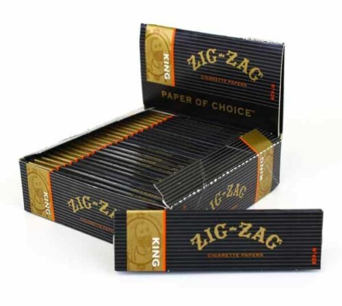 Zig Zag Black King Size Paper