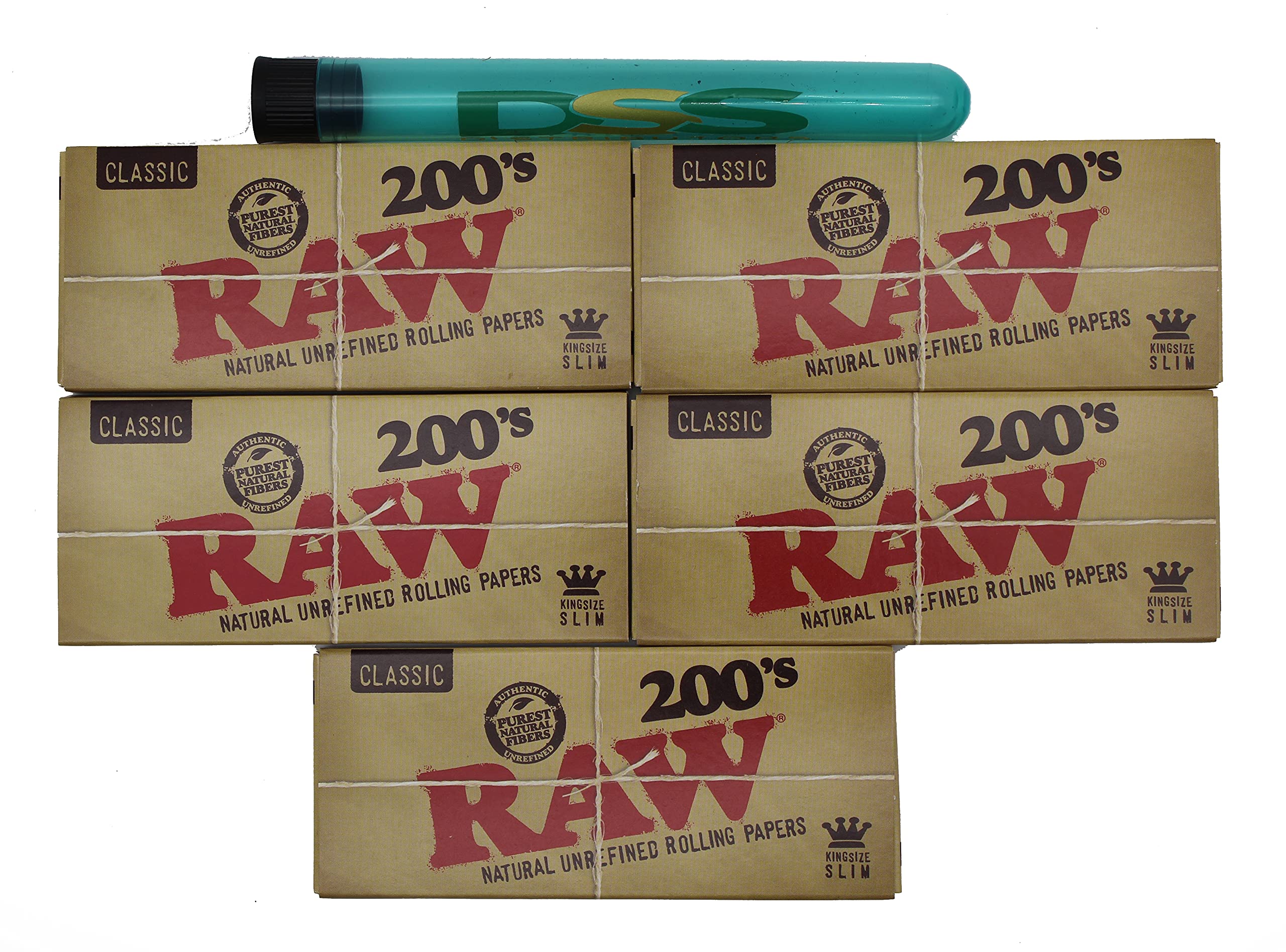 Raw 200's King Size Slim Classic Paper
