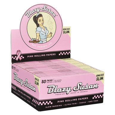 Blazy Susan King Size Pink Rolling Paper
