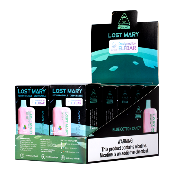 Lost Mary Blue Cotton Candy 5% 5000 Puff