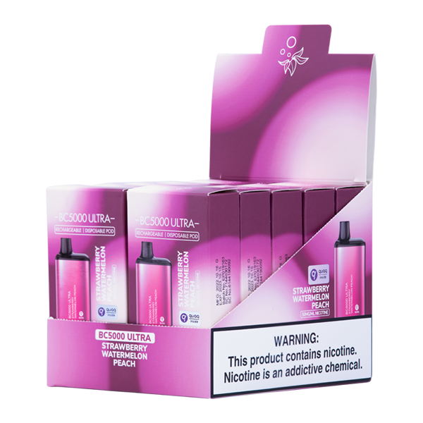 Elf Bar Ultra Strawberry Watermelon Peach 5% 5000 Puff