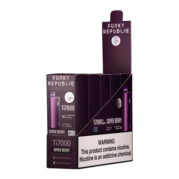 Funky Republic Super Berry 5% 7000 Puff