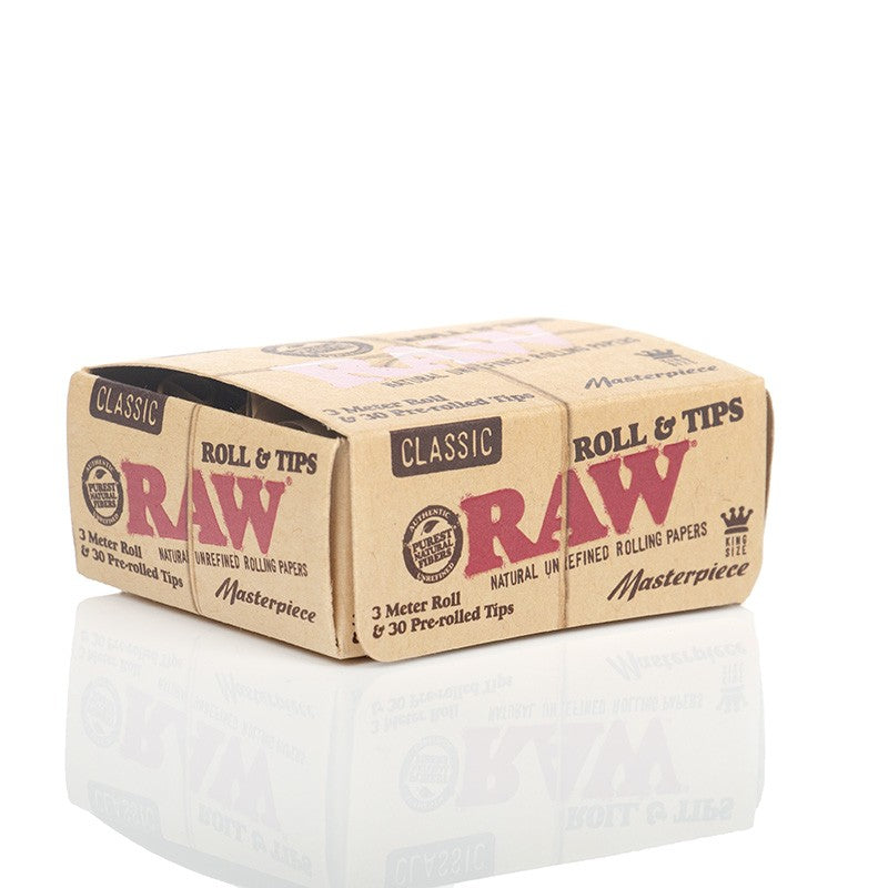 Raw Masterpiece 3Mtr Roll & Tips