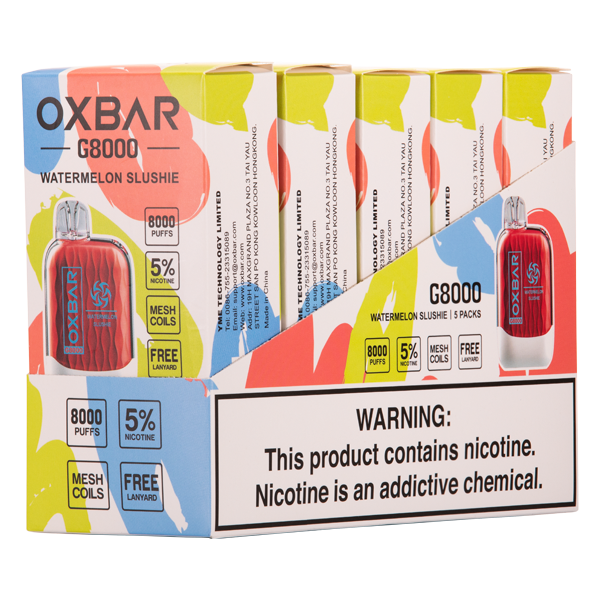 Oxbar Watermelon Slushie 5% 8000 Puff