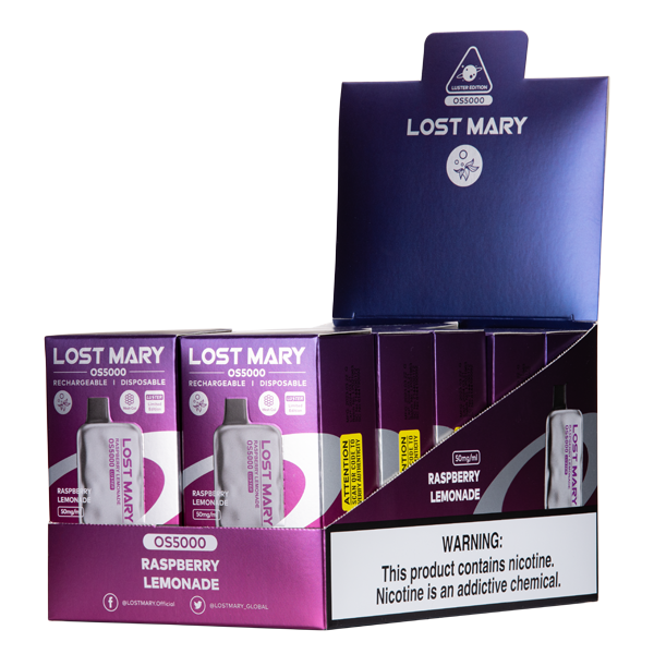 Lost Mary OS5000 Raspberry Lemonade 5% 5000 Puff