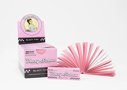 Blazy Susan 1 1/4 Pink Rolling Paper