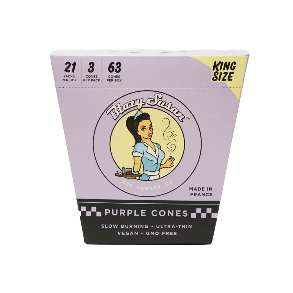 Blazy Susan King Size Purple Cones