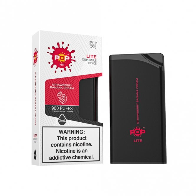 POP Hit Lite Strawberry Banana Cream 5% 900 Puff