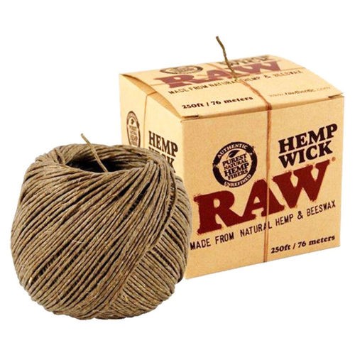 Raw Hemp Wick 250ft 76Mtr