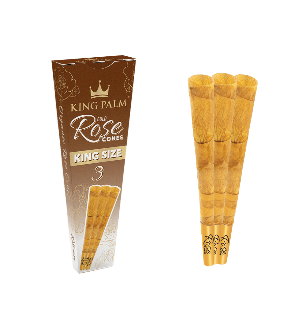 King Palm Gold Rose King Size Cones