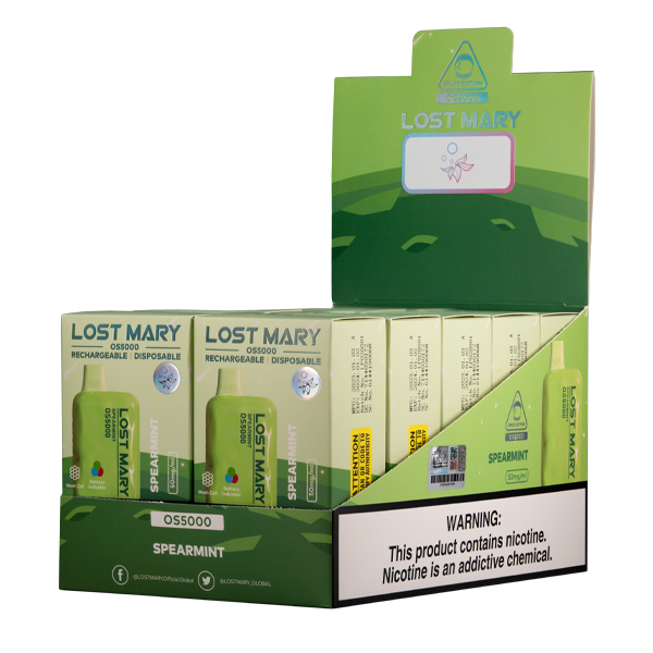 Lost Mary OS5000 Spearmint 5% 5000 Puff