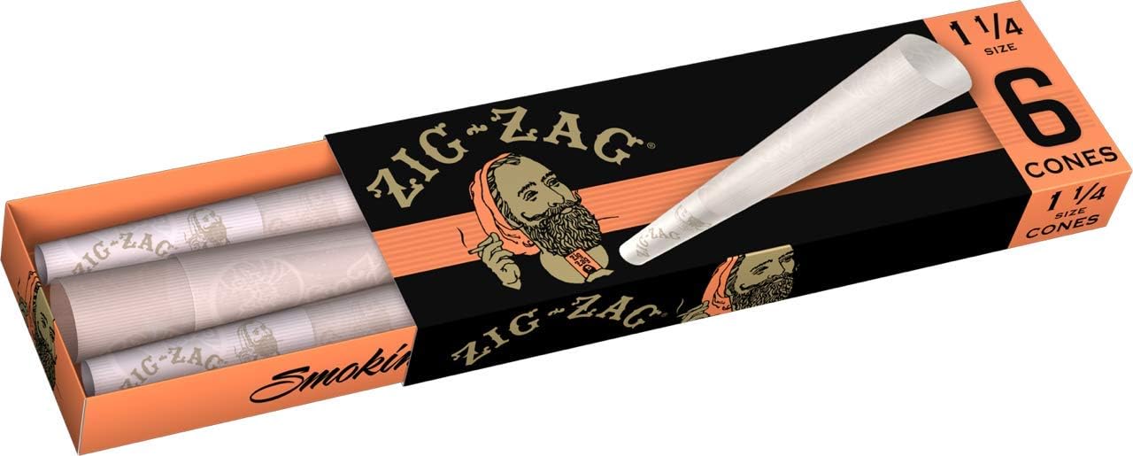 Zig Zag 1 1/4 6pk Cones